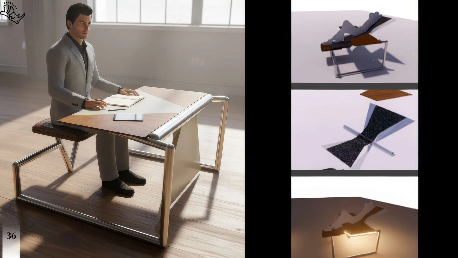 Furniture Design — Modular Desk Interior