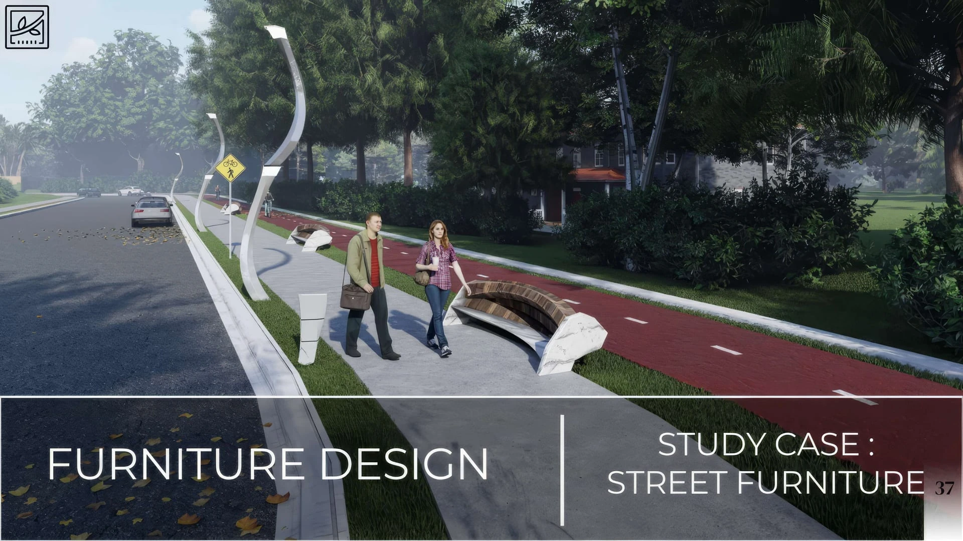 Furniture Design — Street Furniture Render