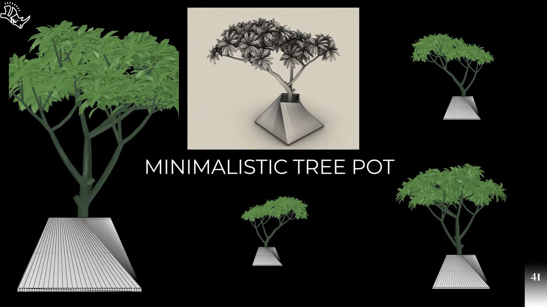 Furniture Design — Minimalistic Tree Pot Design